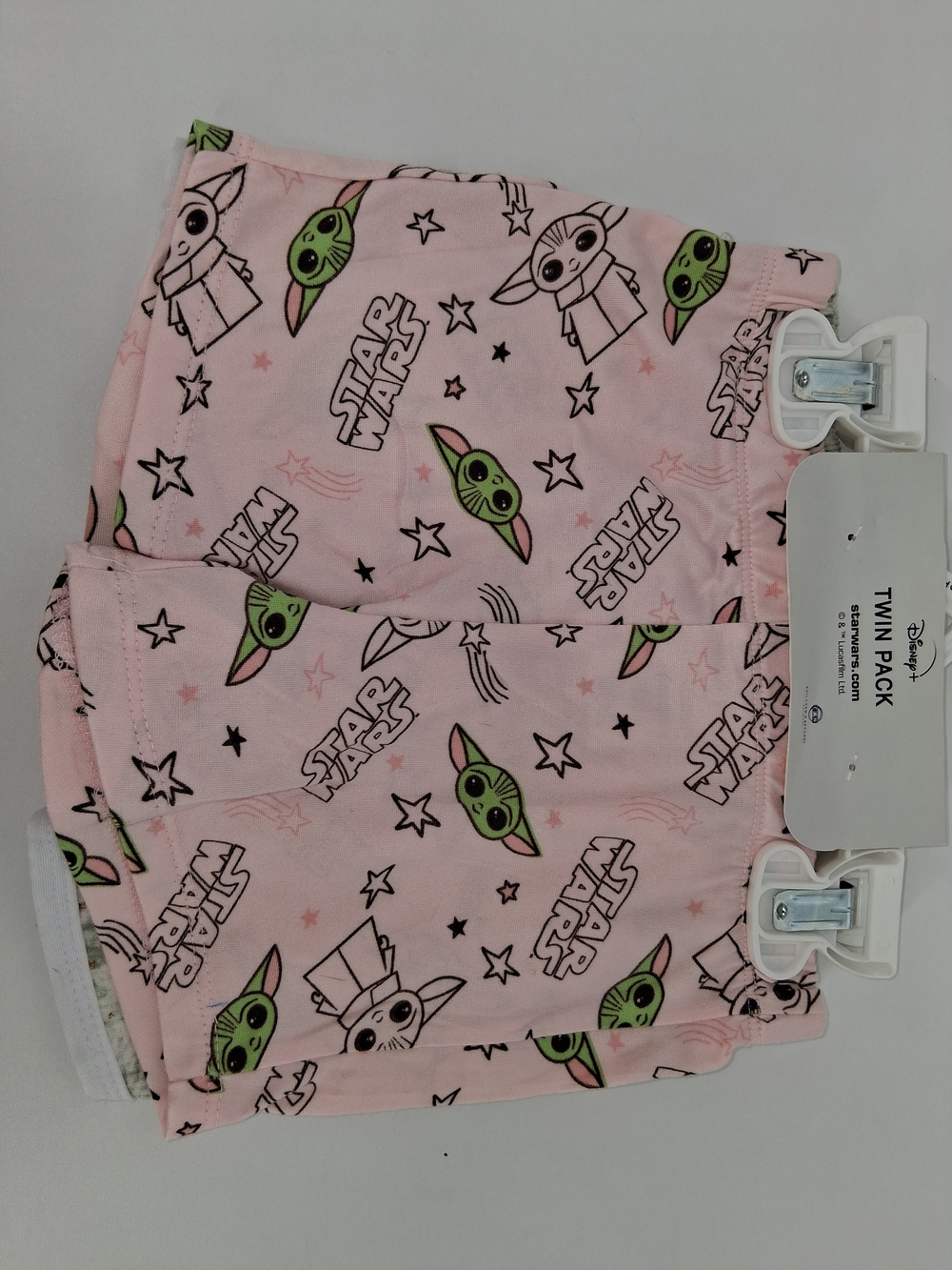 Disney Girls 3T Grogu  Twin Pack Shorts
